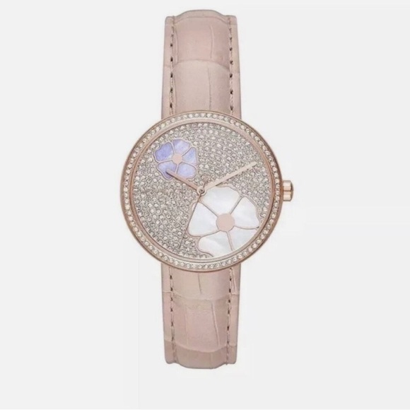 Michael Kors Accessories - Michael Kors Courtney Rose Gold Glitz 36mm Watch MK2718